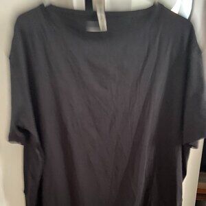 Lululemon black tee top oversized Short Sleeve pullover sz large sz 12